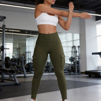 Women's Butt Lifting Leggings with Flap Pockets
